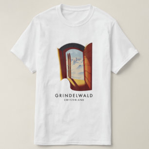 Grindelwald Switzerland ski poster T-Shirt