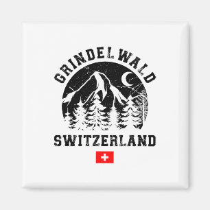 Grindelwald Switzerland Ski Resort Alps Alpine Ski Magnet