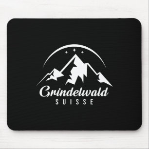 Grindelwald Switzerland Ski Resort Skiing Snowboar Mouse Mat