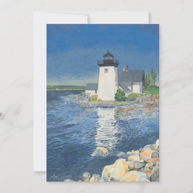 Grindle Point Lighthouse Invitation (Front)