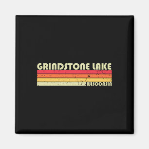 Grindstone lake wisconsin funny fishing camping magnet