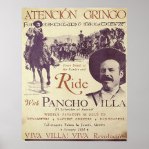Gringo Ride With Pancho Villa Vintage Artwork