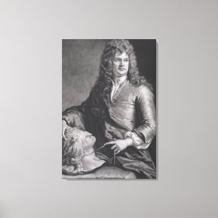 Grinling Gibbons (1648-1721) (litho) Canvas Print