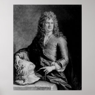 Grinling Gibbons , engraved by J. Smith Poster