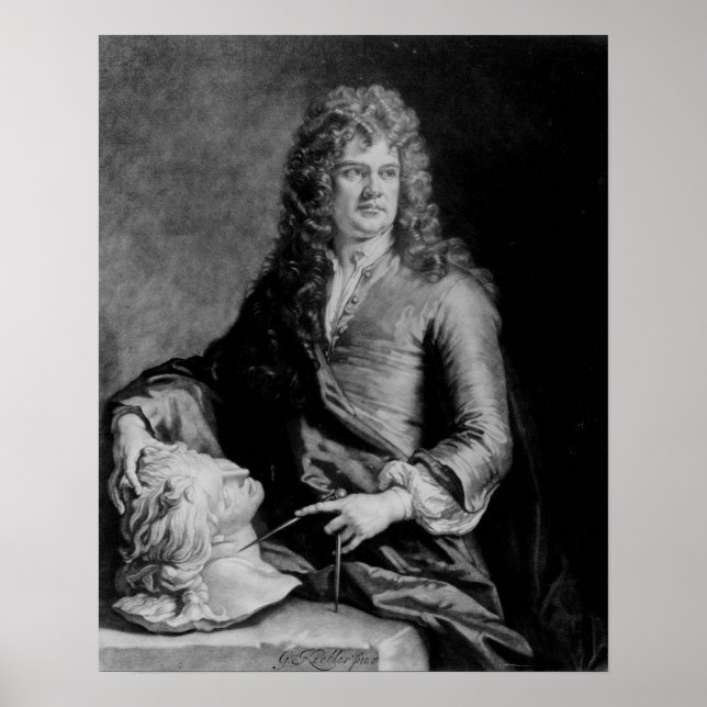 Grinling Gibbons , engraved by J. Smith Poster (Front)