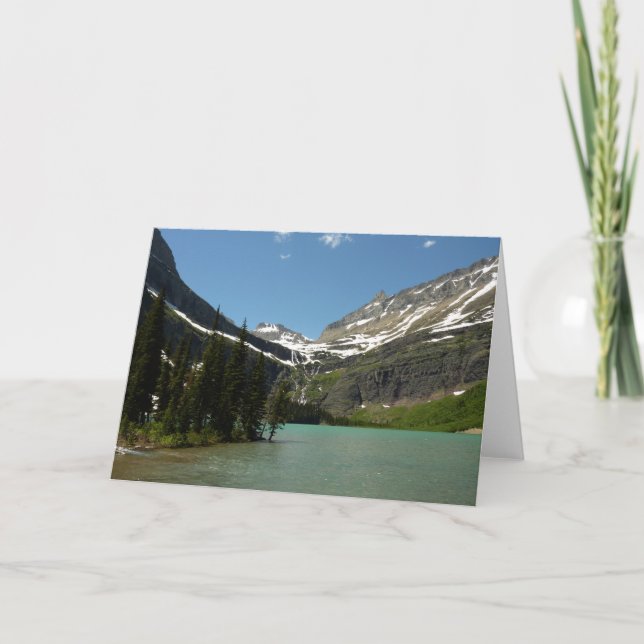 Grinnell Lake at Glacier National Park Card (Front)
