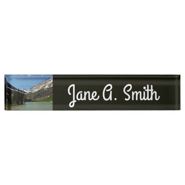 Grinnell Lake at Glacier National Park Nameplate (Front)