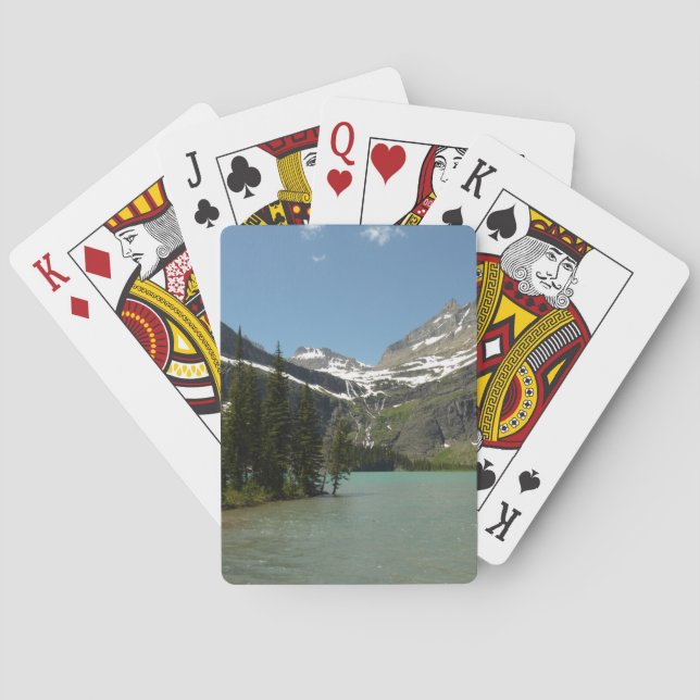 Grinnell Lake at Glacier National Park Playing Cards (Back)