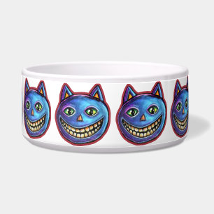 Grinning Blue Cat Vintage Halloweenies