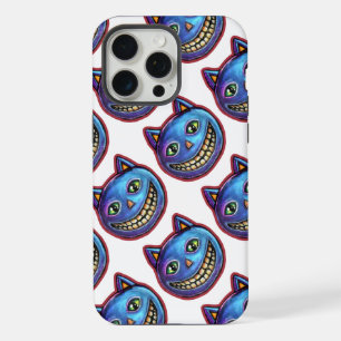 Grinning Blue Cat Vintage Halloweenies iPhone 15 Pro Max Case