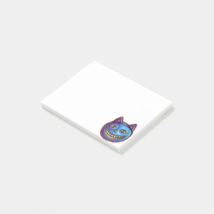 Grinning Blue Cat Vintage Halloweenies Post-it Notes