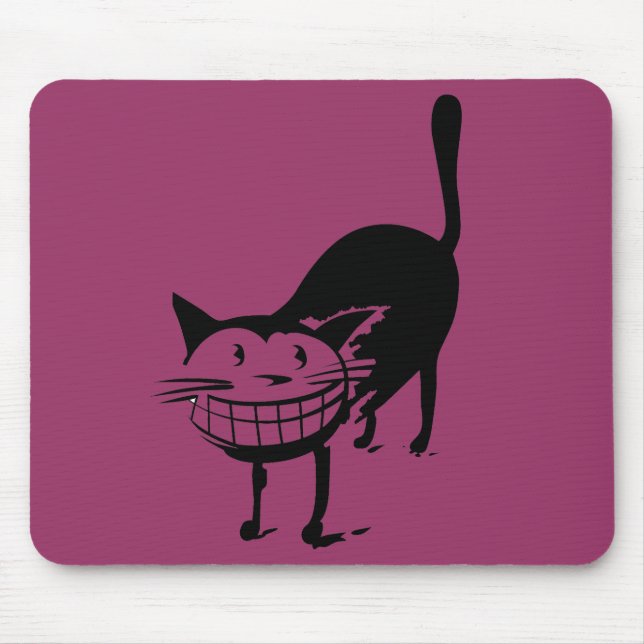 Grinning Cat Mouse Mat (Front)