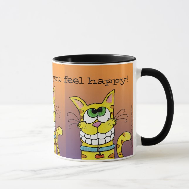 Grinning Cat Mug (Right)