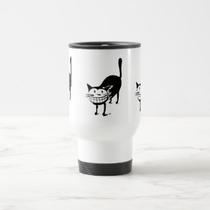 Grinning Cat Travel Mug