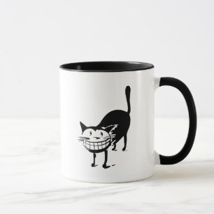 Grinning Cat Two-Tone Coffee Mug