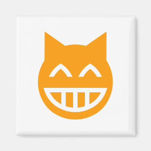 Grinning Emoji Cat Magnet