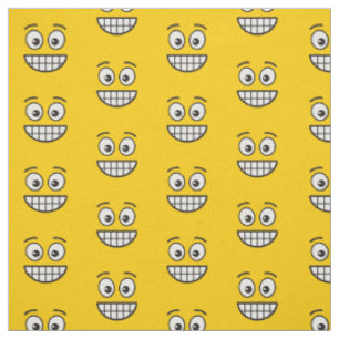 Grinning Face with Open Eyes Fabric