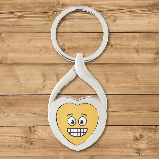 Grinning Face with Open Eyes Key Ring (Creator Uploaded)