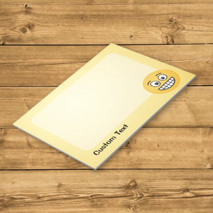 Grinning Face with Open Eyes Notepad