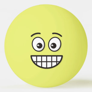 Grinning Face with Open Eyes Ping Pong Ball