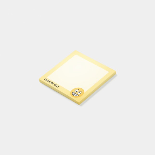 Grinning Face with Open Eyes Post-it Notes (Angled)