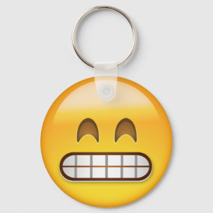 Grinning Face With Smiling Eyes Emoji Key Ring