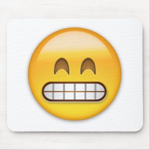 Grinning Face With Smiling Eyes Emoji Mouse Mat