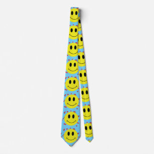 Grinning Faces with Red Hearts Tie