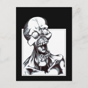 Grinning Ghoul Postcard