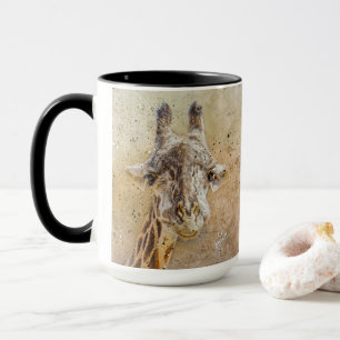 Grinning Giraffe Photography Modern Watercolor Mug