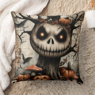 Grinning Grove – Where Shadows Smile Cushion