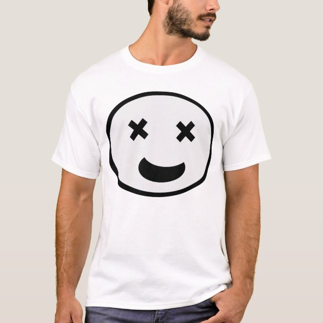 Grinning Like a Loon – Silly Expression Art T-Shirt (Front)