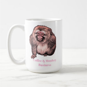 Grinning Monkey Mug- Customisable  Coffee Mug