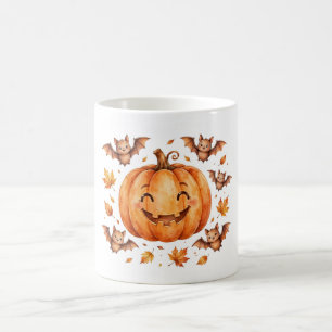 Grinning Pumpkin Party Halloween Coffee Mug