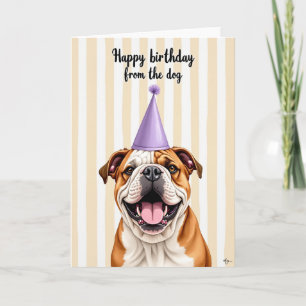 Grinning Pup Party Card