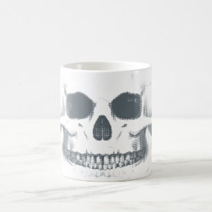 Grinning Skull. morphing mug