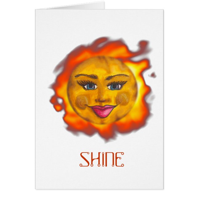 Grinning Sun Card V (Front)