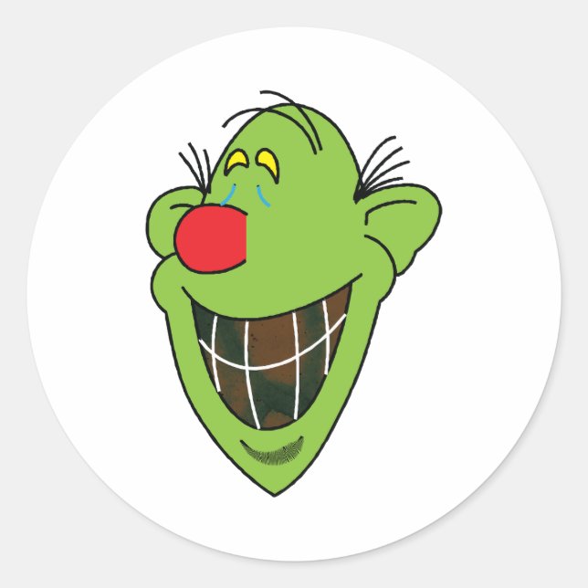 Grinny Goblin Classic Round Sticker (Front)