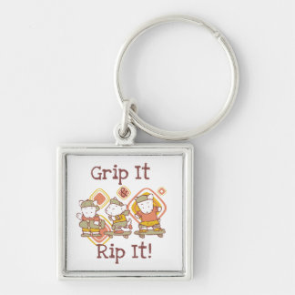 Grip It and Rip It Skateboarding Key Ring
