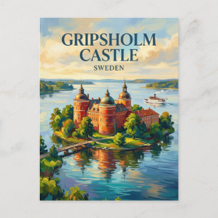 Gripsholm Castle Sweden Postcard