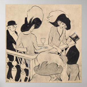 Gris - At The Music Hall (Au Restaurant) Poster