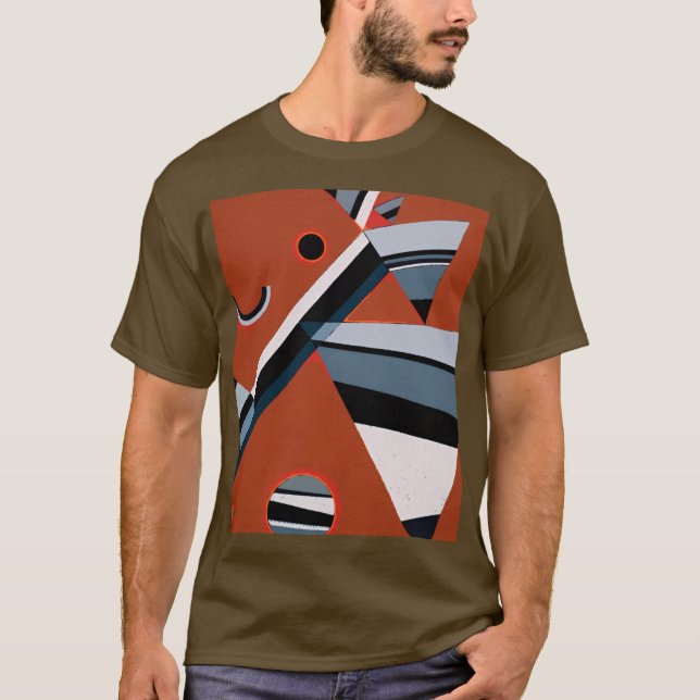 Gris by Kandinsky Abstract Painting Modern Art  T-Shirt (Front)