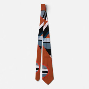 Gris by Kandinsky Abstract Painting Modern Art Tie