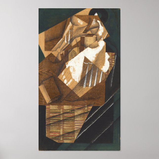 Gris - Carafe Glass And Packet 1914 Poster (Front)