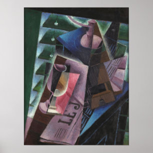 Gris - Coffee Grinder And Glass 1915 Poster