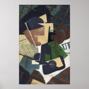 Gris - Glass And Ace Of Clubs 1917 Poster