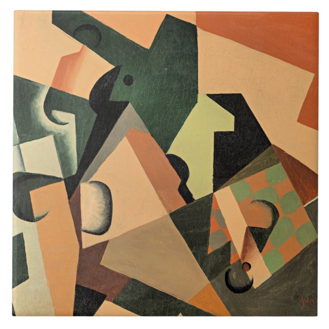 Gris - Glass and Chequerboard Tile (Front)