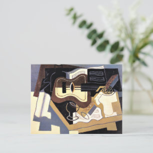 Gris - Guitar and Clarinet, fine art, Postcard