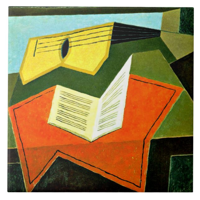 Gris - Guitar and Music Paper Tile (Front)