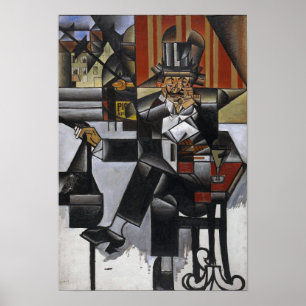 Gris - Man In A Cafe Poster